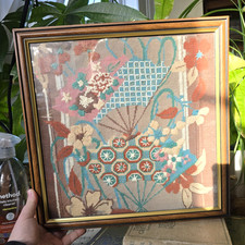 Vintage Framed Embroidery