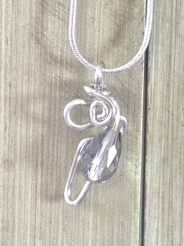 Strength necklace glass bead - strength,
