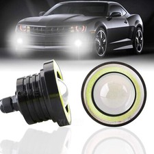 2x Car LED Angel Eyes Halo Ring Fog Light Universal 64mm/ 89mm Round Spot Lights
