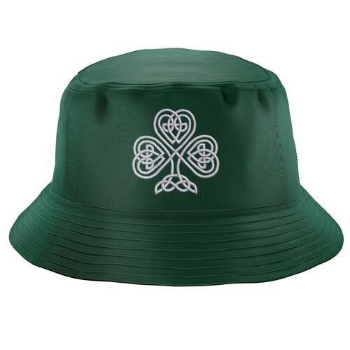 Embroidered irish shamrock hat - shamrock,