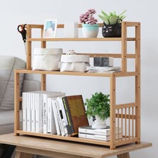 3-Tier Wooden Shelf Bookcase