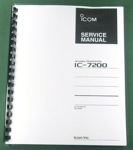 Icom 7200 service - icom, manual