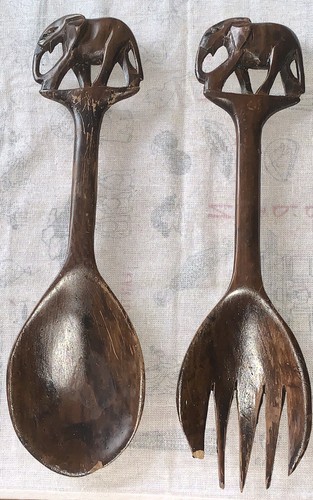 Vintage african carved wooden - vintage,