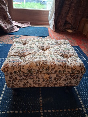 Vintage upholstered storage - vintage,