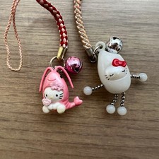 Kitty Netsuke Shizuoka Sakura Shrimp Niigata Rice Keychain Hello Kitty