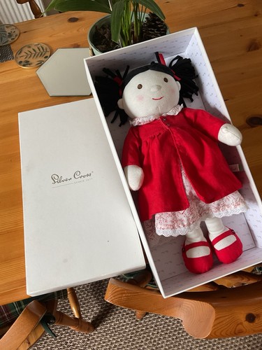 Silver cross rag doll - doll, plush