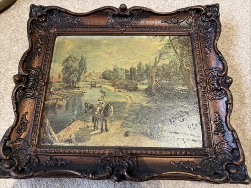 Antique framed painting - antique,