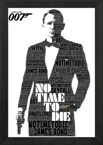 James bond framed wall art - 4,