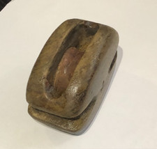 Vintage WOOD Boat PULLEY BLOCK