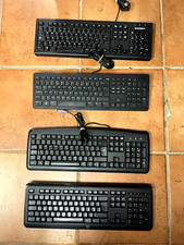 Mixed Lot HP Zoostorm DEL Wired / Wireless Keyboard QWERTY - Black *FAULTY*