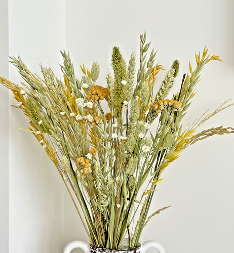 Dried flowers spring yellows - flowers,