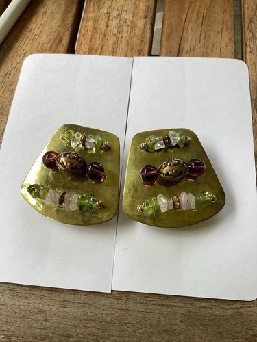 Vtg modernist earrings - ,