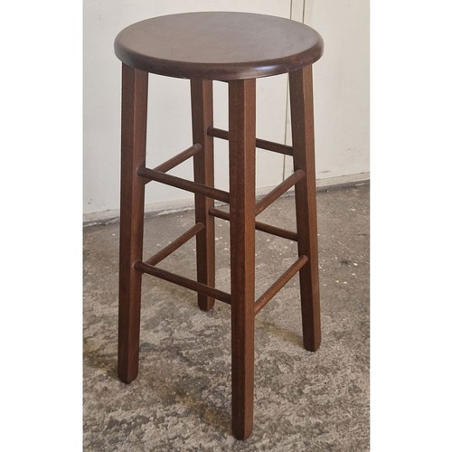 Dark walnut wood stool - walnut,