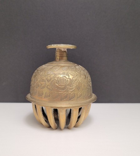Vintage brass claw bell - brass,