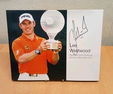 RARE LEE WESTWOOD AUTOGRAPHED/SIGNED PHOTO BOOK NEDBANK GOLF WINNER DEC. 2011
