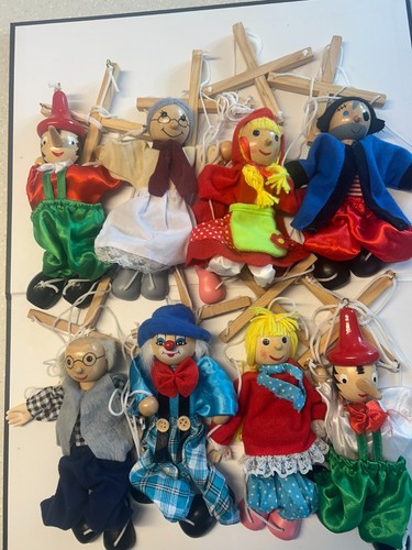 Wooden string marionette - string,