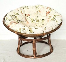 Vintage bamboo papasan chair - papasan,
