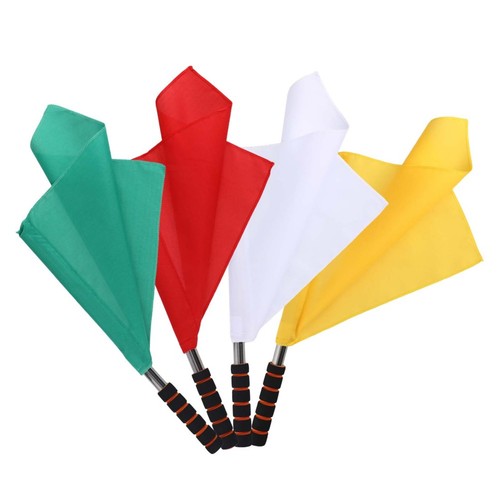 Referee corner flags - flags, set