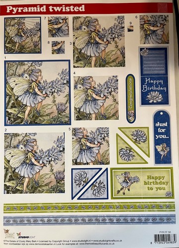 Decoupage flower fairies - flower,