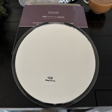 Mavoro 10X Magnifying Mirror 9” with Suction Cups – Clear Acrylic Frame