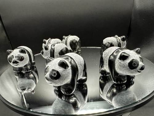 Crystal panda obsidian pandas - panda,