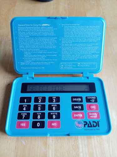 Used padi erdpml dive planner - used,