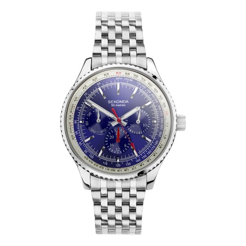 Sekonda gents silver - gents, silver-tone