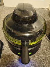 Breville Air Fryer Halo VDF084 Black Green Fully Working. good Condition No Box