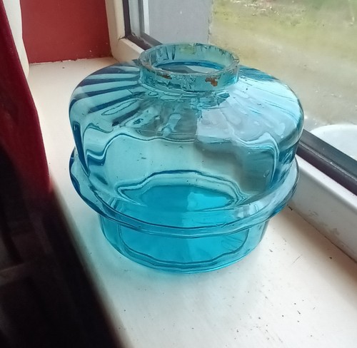 Victorian blueglass drop - victorian,