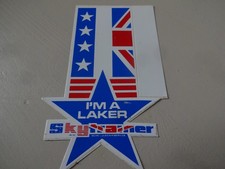 Vintage Laker Airways Skytrain Sticker "Im A Laker Skytrainer".