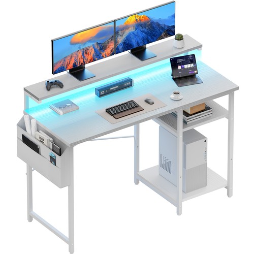 Computer desk with led lights - computer,