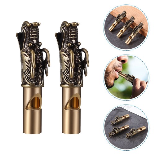 2pcs dragon whistle - 2pcs, brass