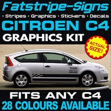 to fit CITROEN C4 GRAPHICS CAR VINYL DECALS STICKERS STRIPES 1.4 1.6 2.0 16v HDI
