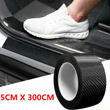 Car Black Carbon Fiber Scuff