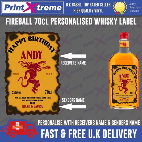 Personalised fireball birthday - fireball,