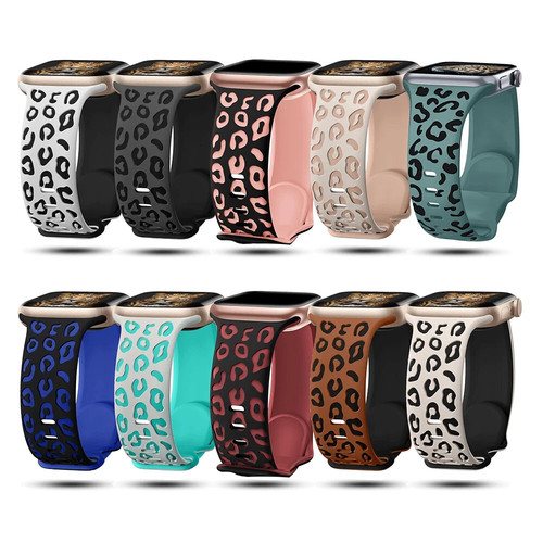 Leopard silicone strap - leopard,