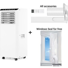 Air Conditioning Unit 7000 BTU, 3-In-1 +Dehumidifier+ Fan + Window Seal for Free