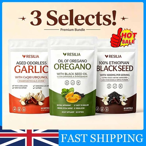 3pack resilia garlic extract - resilia,