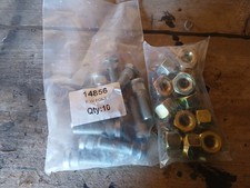 10x Front Wheel Studs & Nuts for Fordson Dexta & Super Ford 6610 7610 TW Tractor