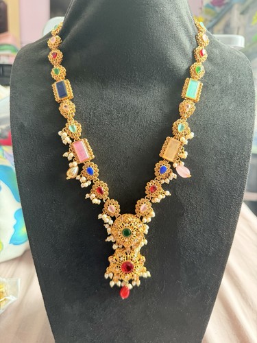 Luxury multicolour kundan - luxury, long