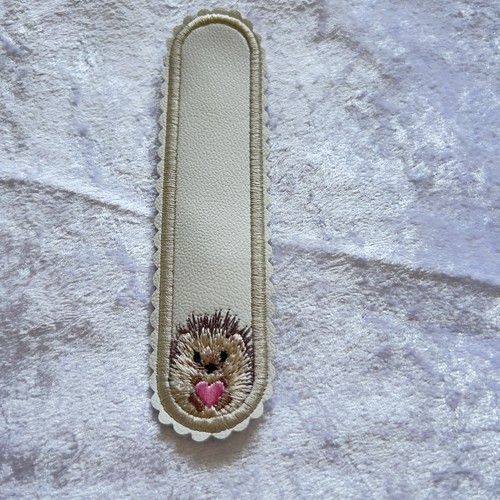 Cute embroidered hedgehog - embroidered,