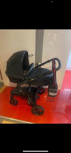 Mima xari pram black used - mima,