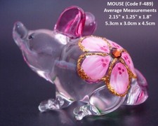 Glass MOUSE RAT Beautiful Art