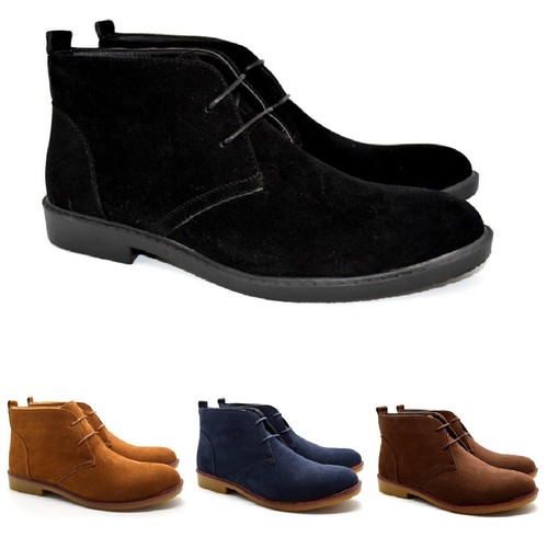Mens lace faux suede desert - mens,