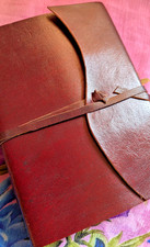 Leather cord journal book - leather,