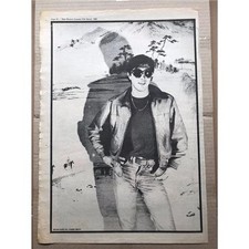 BRYAN FERRY ROXY MUSIC POSTER SIZED original music press pin-up from 1982  - pri