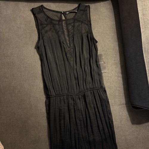 Zara trafaluc black jumpsuit - zara,