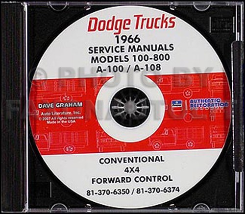 1966 dodge truck shop - 1966, manual