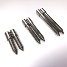 Set of 2 stainless steel stage