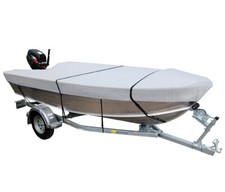 Open Boat Cover Tarpaulin in Gray or Black Boost Cover Boat Cover